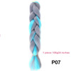 MANWEI 100g 24 Inch Synthetic Braiding Ombre Color Synthetic Hair Extension Crochet Twist Jumbo Braiding Kanekalon Hair