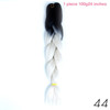 MANWEI 100g 24 Inch Synthetic Braiding Ombre Color Synthetic Hair Extension Crochet Twist Jumbo Braiding Kanekalon Hair