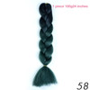 MANWEI 100g 24 Inch Synthetic Braiding Ombre Color Synthetic Hair Extension Crochet Twist Jumbo Braiding Kanekalon Hair