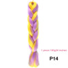 MANWEI 100g 24 Inch Synthetic Braiding Ombre Color Synthetic Hair Extension Crochet Twist Jumbo Braiding Kanekalon Hair
