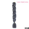 MANWEI 100g 24 Inch Synthetic Braiding Ombre Color Synthetic Hair Extension Crochet Twist Jumbo Braiding Kanekalon Hair