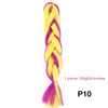 MANWEI 100g 24 Inch Synthetic Braiding Ombre Color Synthetic Hair Extension Crochet Twist Jumbo Braiding Kanekalon Hair