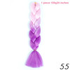 MANWEI 100g 24 Inch Synthetic Braiding Ombre Color Synthetic Hair Extension Crochet Twist Jumbo Braiding Kanekalon Hair