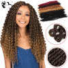 Dream ice's Synthetic Curly Ombre Crochet braid hair extensions  Deep pre-looped crochet twist hair braiding