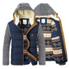 Men's Winter Coat Warm Parkas Thick Fleece Cotton Coats Slim Male Jackets Hooded Velvet Coat Men Brand Clothing Casaco Masculino