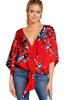 Fashion Knotted Blouse Shirt Women Spring Summer Womens Tops and Blouses Harajuku Woman Clothes Top Tee Shirts Plus Size 5XL