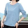Shintimes Plus Size Geometric Tshirt Embroidery Long Sleeve T Shirt Women T-Shirt 2020 Cotton Vintage Clothes Tee Shirt Femme