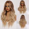 EASIHAIR Long Black to Brown Ombre Wigs Synthetic Wigs For Black/White Women Glueless Wavy Cosplay Wigs Heat Resistant Daily Wig EASIHAIR Long Black to Brown Ombre Wigs Synthetic Wigs For Black/White Women Glueless Wavy Cosplay Wigs Heat Resistant Daily Wig