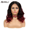 Noble Long Wavy Synthetic Hair Lace Part Wig 20 Inch Wigs For Black Women New Colors  Red Mixed Cosplay Wig Synthetic Lace Wig