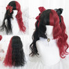 WTB Long Straight Hair Black Synthetic Lolita Wigs with Bangs for Women Fashion Female Cosplay Party Christmas Wigs Free Gifts