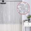 Plastic PEVA 3d Waterproof Shower Curtain Transparent White Clear Bathroom Curtain