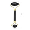 Black Jade Roller Face Massage Roller Double Heads Eyes Face Massager Natural Beauty Tool