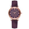 Starry Sky Dial Women Fashion Roman Scale Rhinestone Leather Wrist Watch