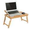 Actionclub Nature Bamboo Laptop Table Simple Computer Desk With Fan