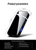 USB Electric Lighter Finger print Touch Fire Plasma Double Arc Lighter Windproof Metal Cigarette Lighter