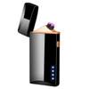USB Electric Lighter Finger print Touch Fire Plasma Double Arc Lighter Windproof Metal Cigarette Lighter
