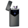 USB Electric Lighter Finger print Touch Fire Plasma Double Arc Lighter Windproof Metal Cigarette Lighter