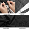 Outdoor Fire Pit Cover Black Outdoor Waterproof Dust-Proof Patio Heater Cover Protection for Garden Backyard