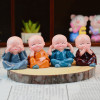 Car Ornaments 4Pcs/set Resin Bobble Heads Monks Buddha Figure Car Ornaments 4Pcs/set Resin Bobble Heads Monks Buddha Figure