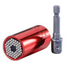 2 Pcs/Set Magic Spanner Grip Multi Function Universal Ratchet Socket 7-19mm Power Drill Adapter