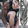 Large Arm Sleeve Tattoo Lion Crown King Rose Waterproof Temporary Tatoo Sticker Wild Wolf Tiger Men Full Skull Totem Tatto