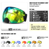Double Layers UV400 Anti-fog Ski Goggles