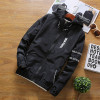 Fashion Zipper Letters Print Men Bomber Baseball Jacket