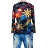 Floral print t shirt women Plus size 4XL  autumn long sleeve graphic tees modis slim tshirt