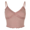 Patchwork Lace Y2K Summer Crop Top Women Pink Casual Cropped Tops