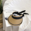Summer Sunscreen Straw Visor Hat Outing Empty Top Recreational