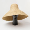 Women Summer Hat Floppy Natural Raffia Straw Hat