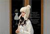 Womens Knitting Faux Fur Russian Ushanka Bomber Hat