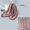 New Design Women Silk Scarf Square Neck Shawls Foulard Lady Pashmina