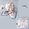 New Design Women Silk Scarf Square Neck Shawls Foulard Lady Pashmina