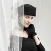 Lady Fedoras Hats Girls Veil Wool Party Cap Women's Elegant Fashionable