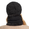 Skullies Beanies Women Knitted Hat Scarf Female Winter Hats