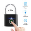 Smart Fingerprint Lock USB Rechargeable Fingerprint Padlock