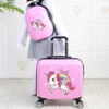 Travel suitcase with wheels trolley luggage set 18'' kids Cartoon carry on suitcase
