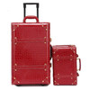 Retro Crocodile PU Leather Rolling Luggage Sets Spinner Women Password Suitcase