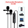 Lavalier Audio Video Phone Microphone Condenser Mic Recorder for iPhone Canon Nikon