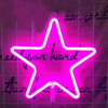 Led Neon Light Sign Moon Star Night Light Decorations Neon Lamp