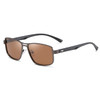 Fashion Sunglasses Men UV400 Polarized Square Metal Frame