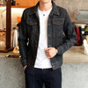 Fixed Casual Dunes Men Denim Jacket Plus Size 4xl Bomber Jacket Men