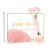 Rose Quartz Roller Slimming Face Massager Lifting Tool Natural Jade Facial Massage Roller Stone