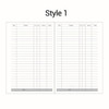 A5 A6 Loose Leaf Notebook Refill Spiral Binder Inner Page Weekly Monthly Planner