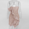 Tobinoone ruffle sequin dress sexy short bodycon Women off shoulder mini dress elegant Female fashion party club dress vestidos Tobinoone ruffle sequin dress sexy short bodycon Women off shoulder mini dress elegant Female fashion party club dress vestidos