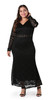 4xl vintage elegant lace dress winter 2019 big size evening women dress party night bodycon slim long dress plus size maxi dress