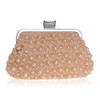 YINGMI Evening Bags Women Clutch Bags Evening Clutch Bags Wedding Bridal Handbag Pearl Beaded Lace Rose Fashion Rhinestone Bags