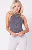 TWO TONE KNIT CROP TOP