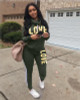 Multicolor Women Tracksuits Sports Set Big tongue Sweatsuit Outfit 2 Piece Set